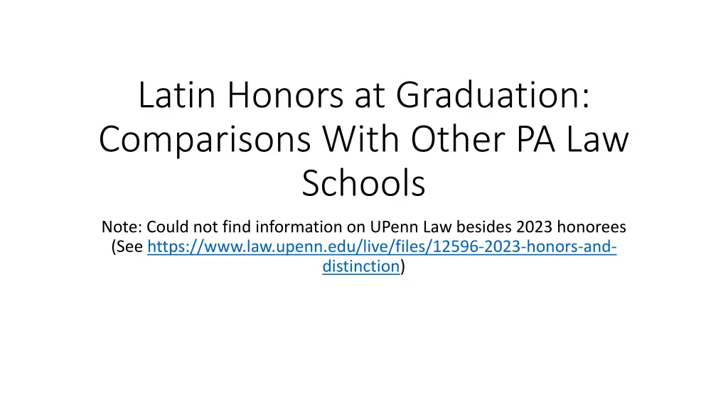 latin honors at graduation comparisons with other