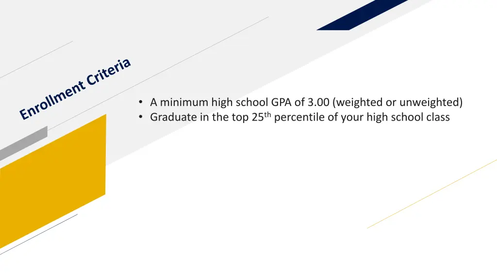 a minimum high school gpa of 3 00 weighted