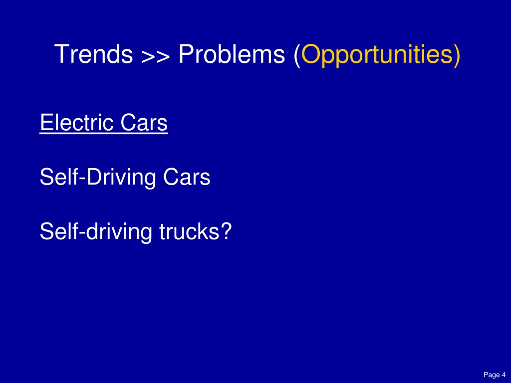 trends problems opportunities