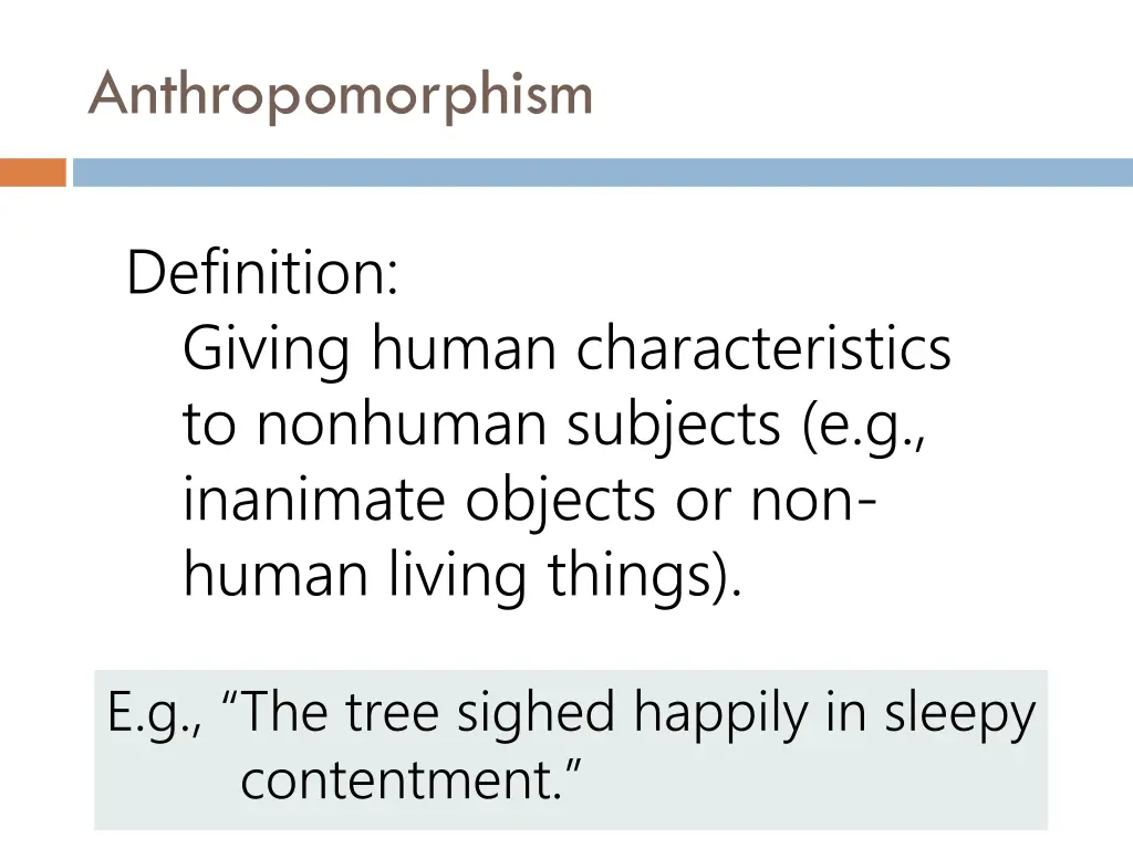 anthropomorphism