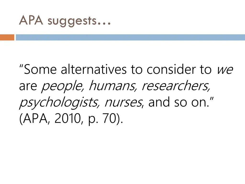 apa suggests