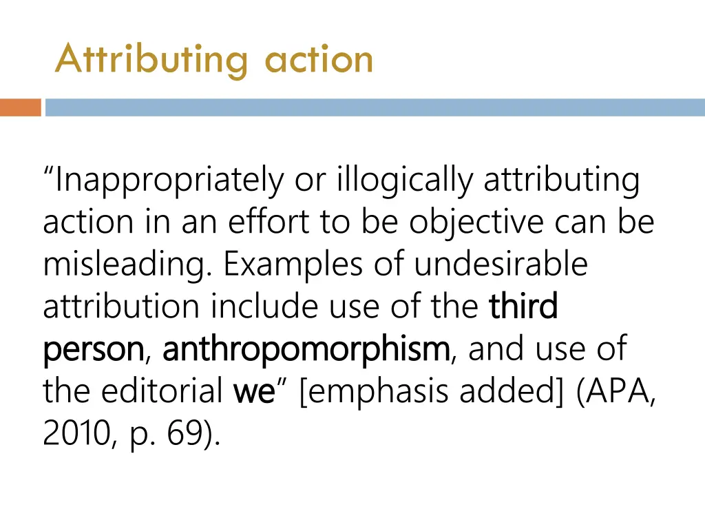 attributing action 1