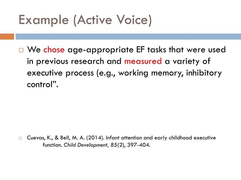 example active voice 1