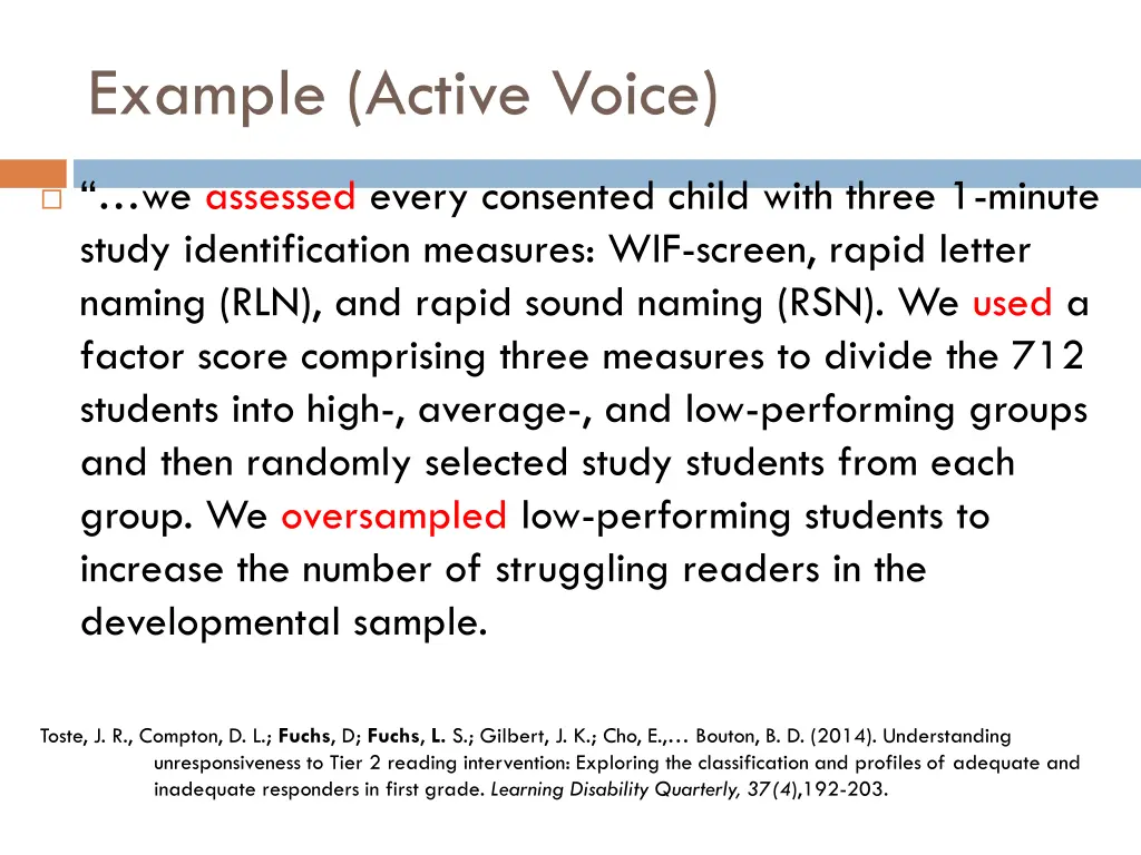 example active voice 3
