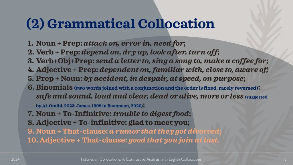 2 grammatical collocation