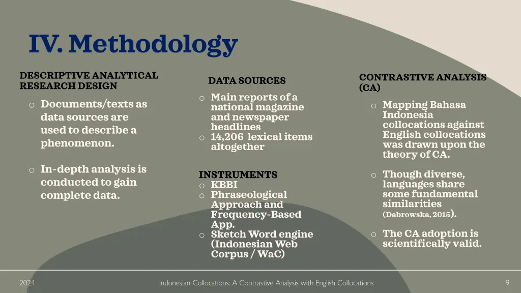 iv methodology