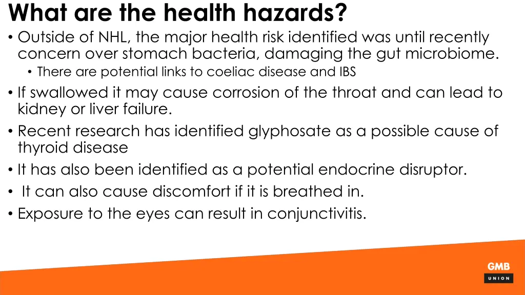 what are the health hazards outside