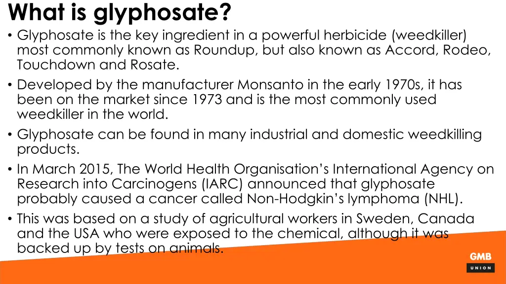 what is glyphosate glyphosate
