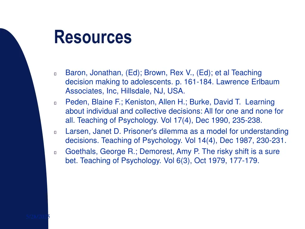 resources
