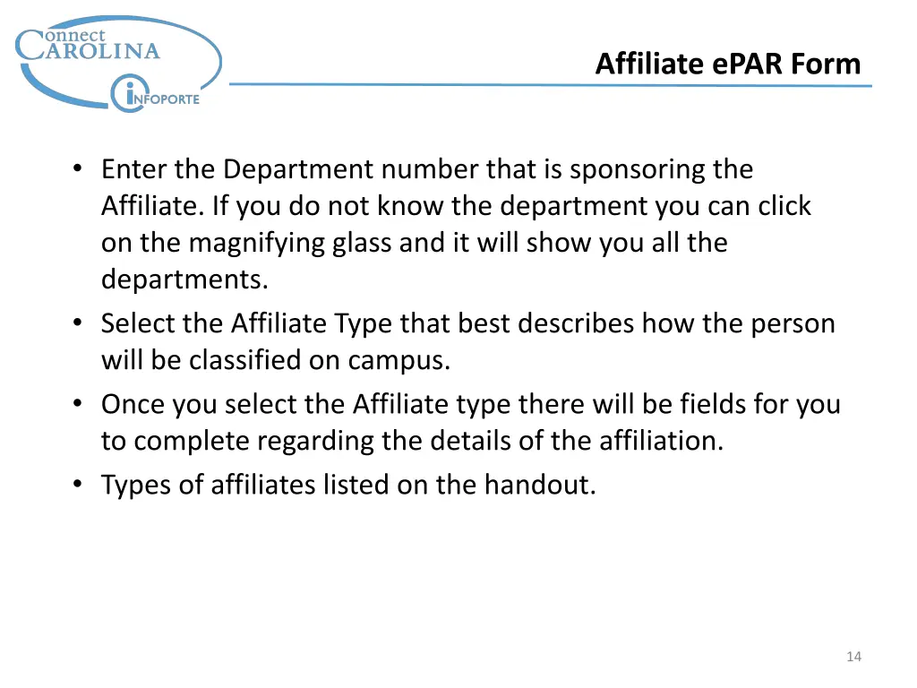 affiliate epar form