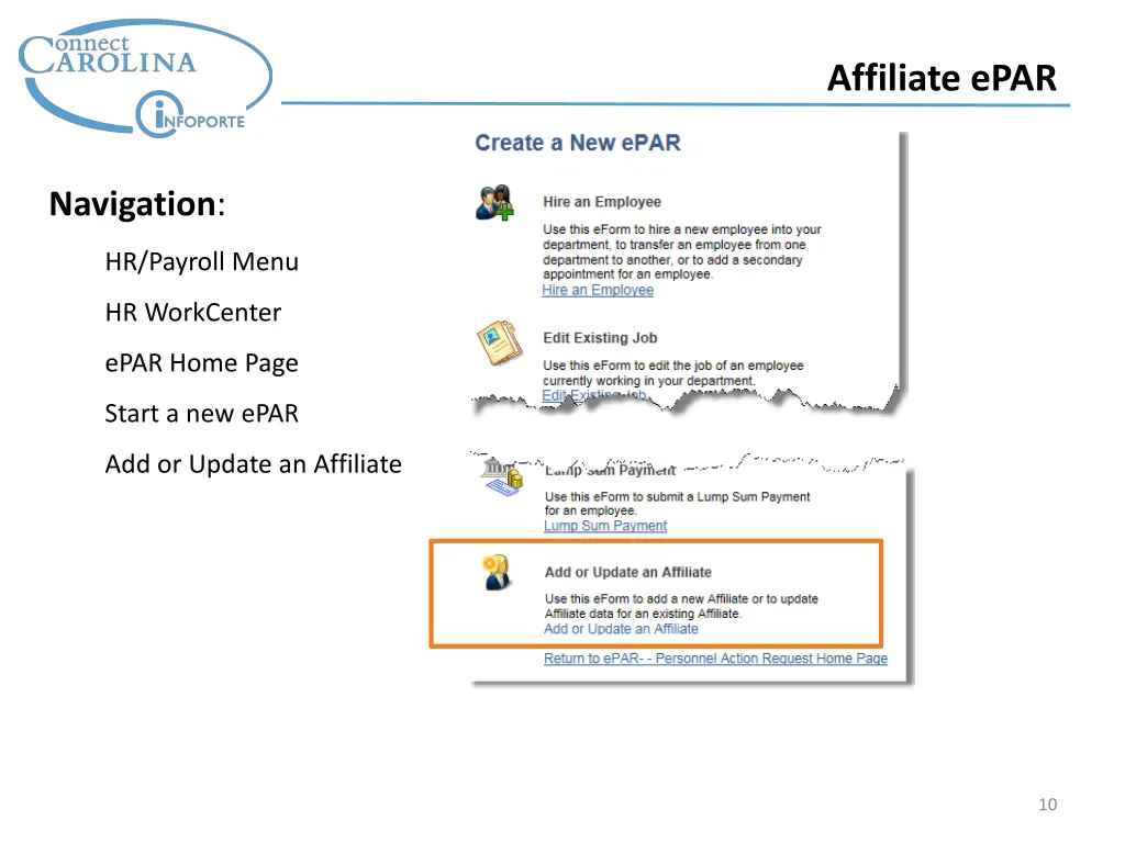 affiliate epar