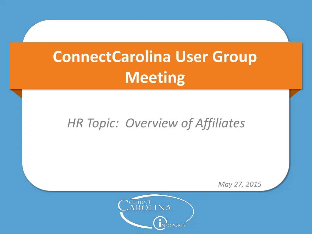 connectcarolina user group meeting