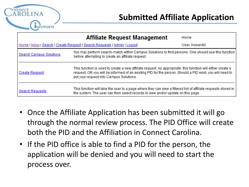 submitted affiliate application