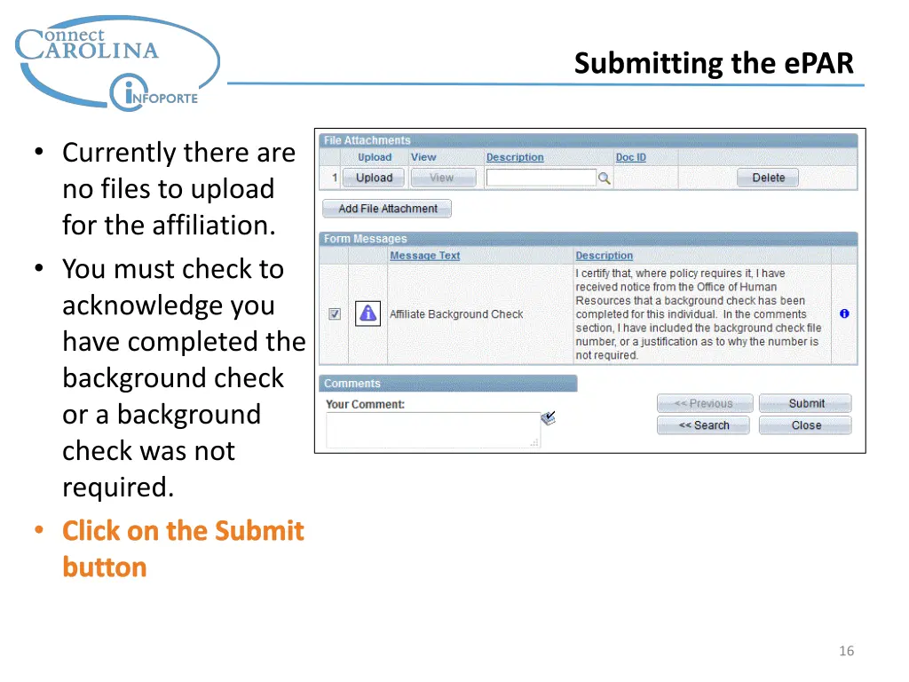 submitting the epar