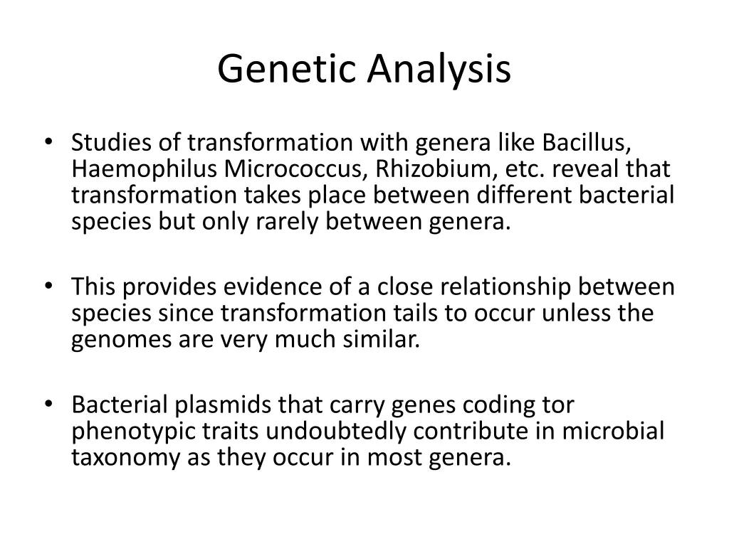 genetic analysis 1