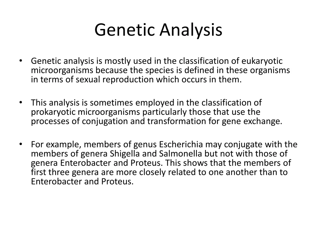 genetic analysis
