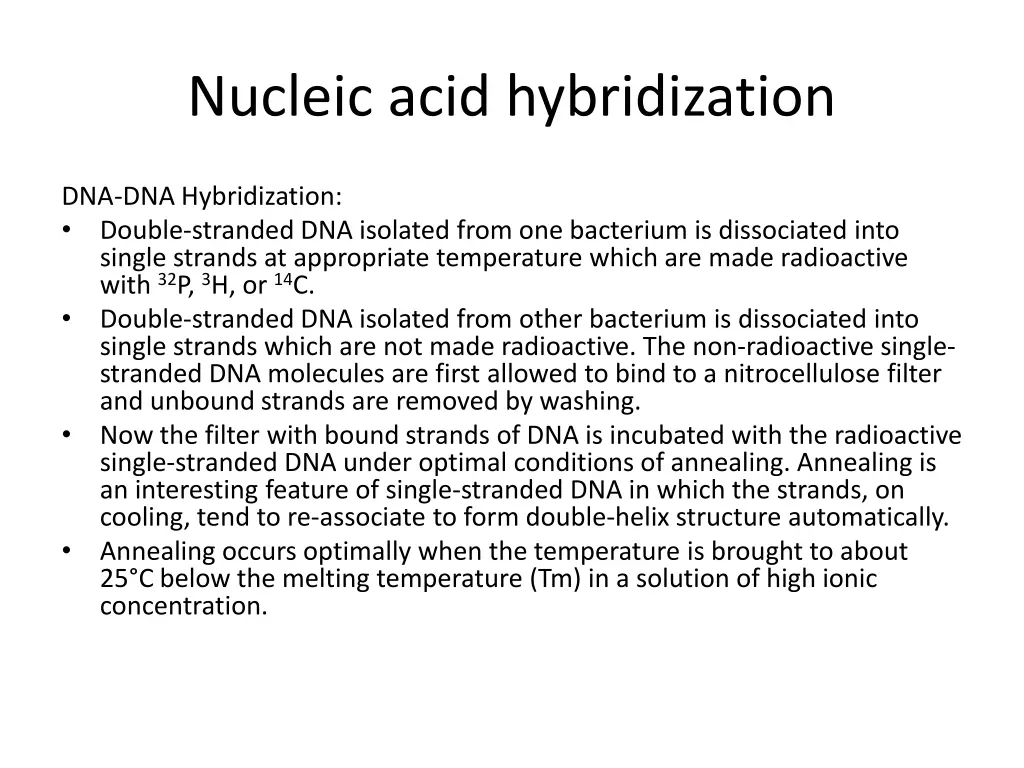 nucleic acid hybridization 1