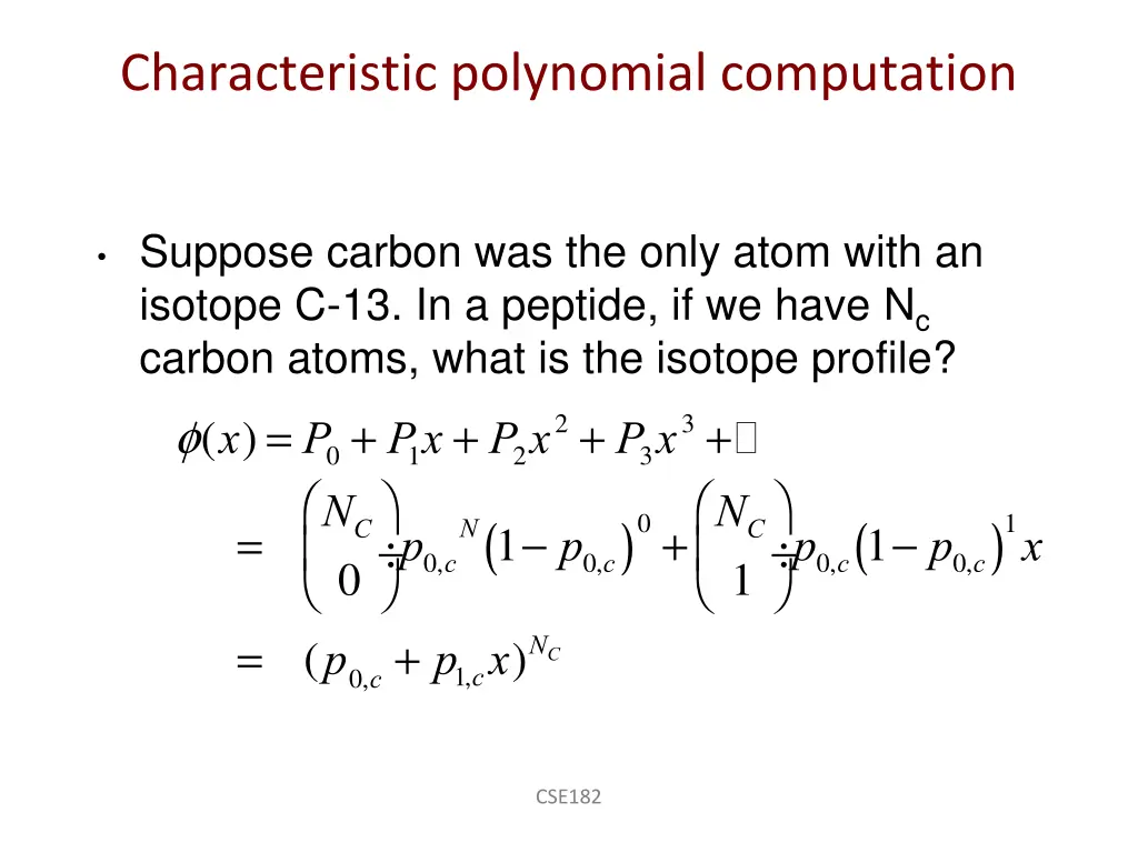 characteristic polynomial computation 1