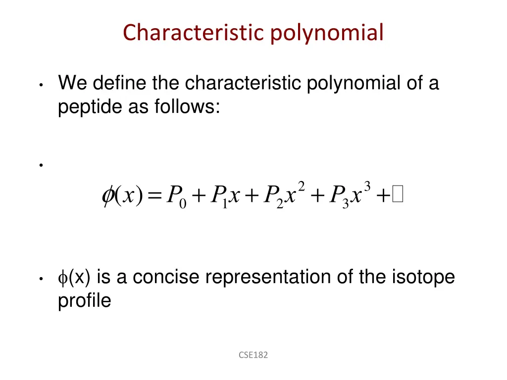 characteristic polynomial