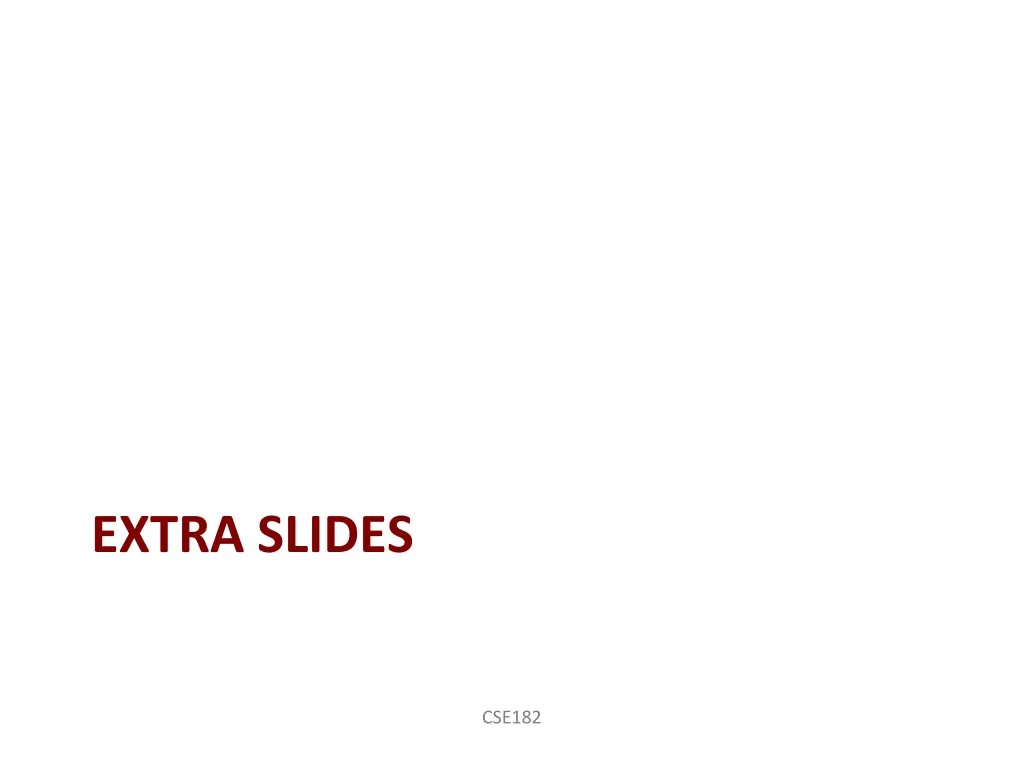 extra slides