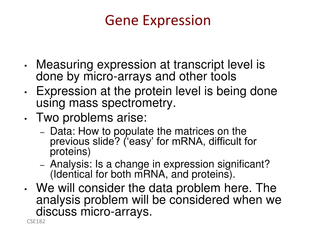 gene expression