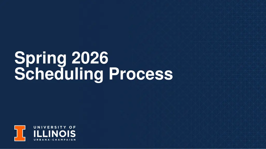 spring 2026 scheduling process