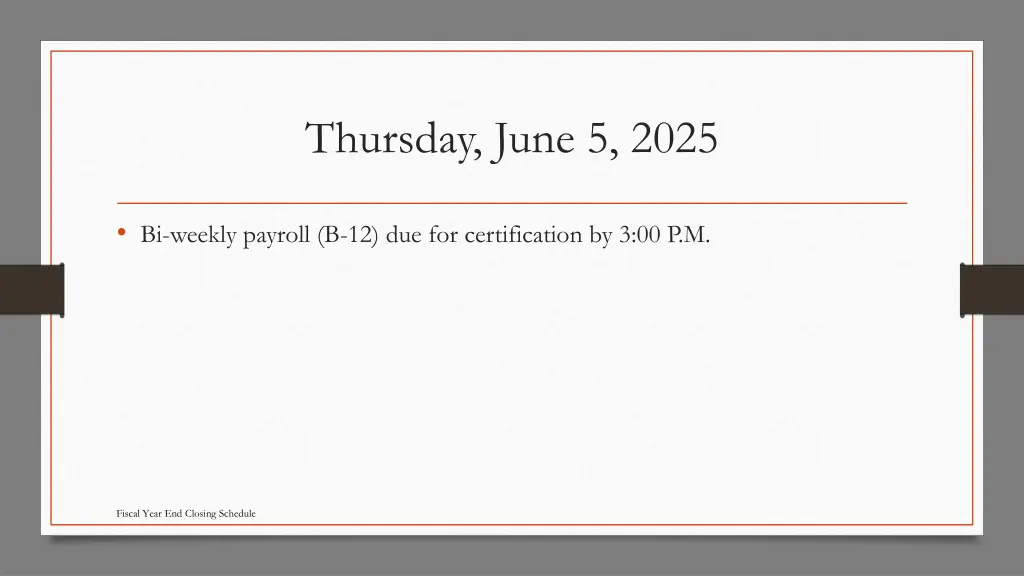 thursday june 5 2025