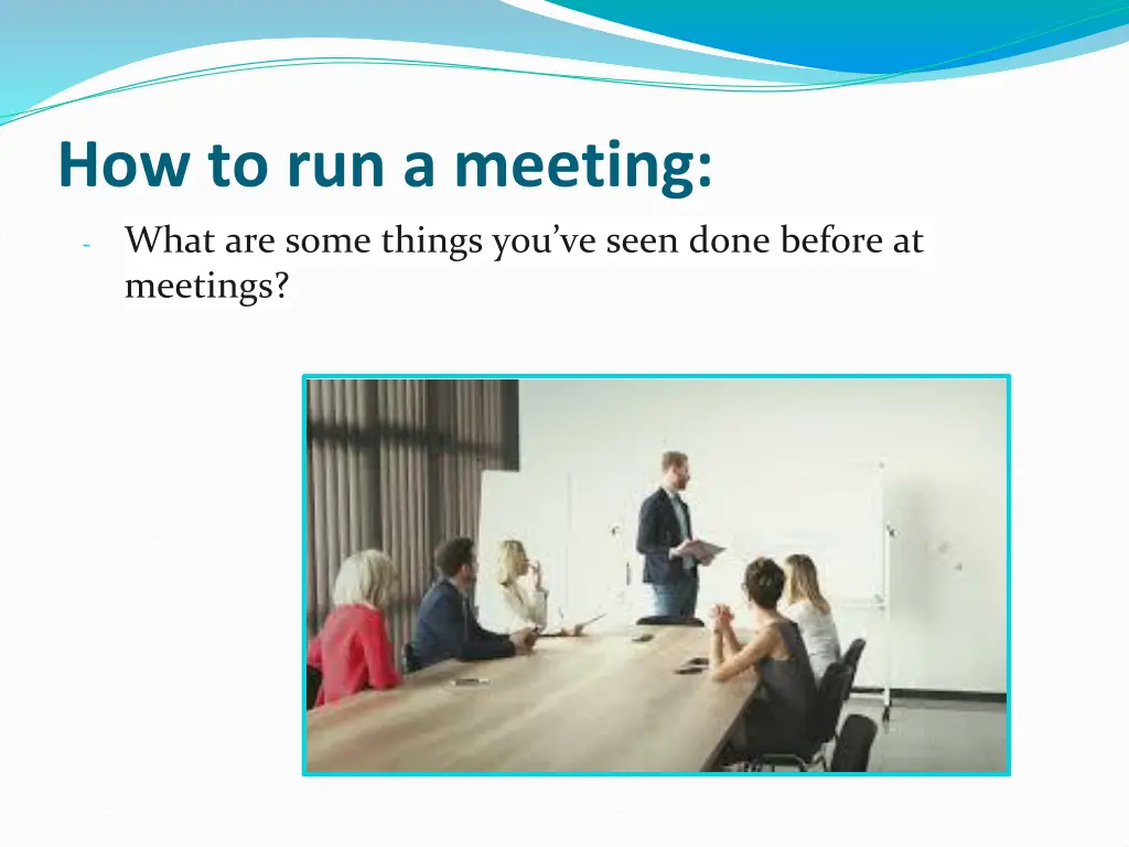 how to run a meeting