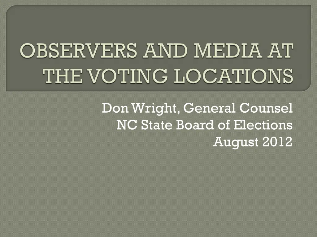 don wright general counsel nc state board
