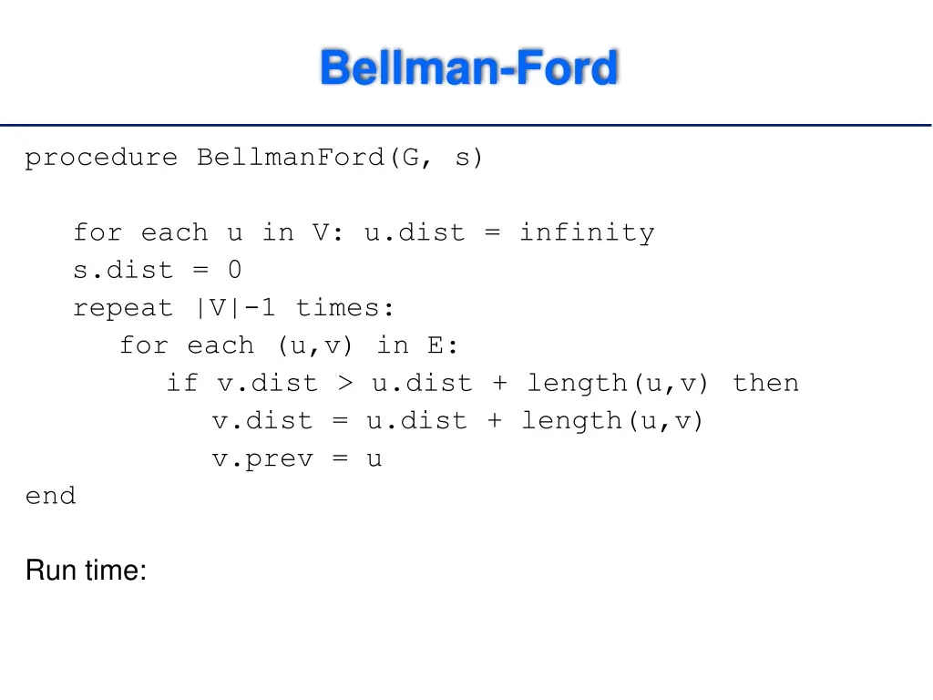 bellman ford