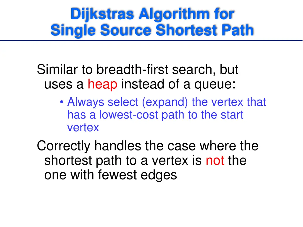 dijkstras algorithm for single source shortest