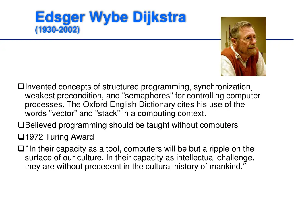 edsger wybe dijkstra 1930 2002