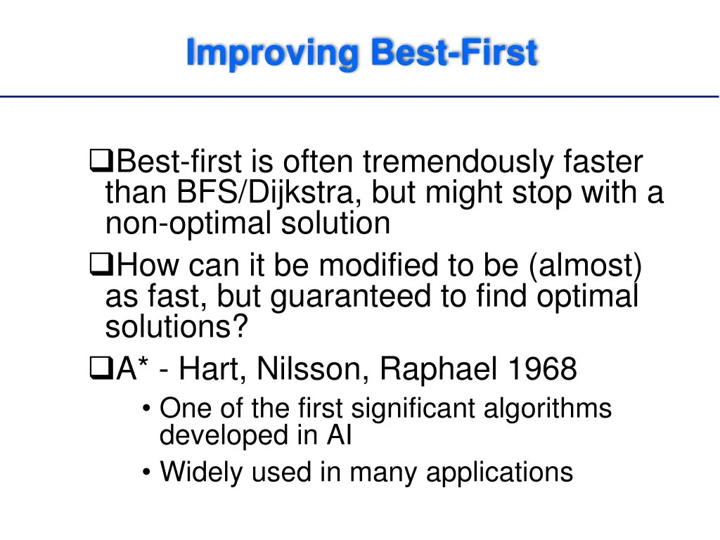 improving best first