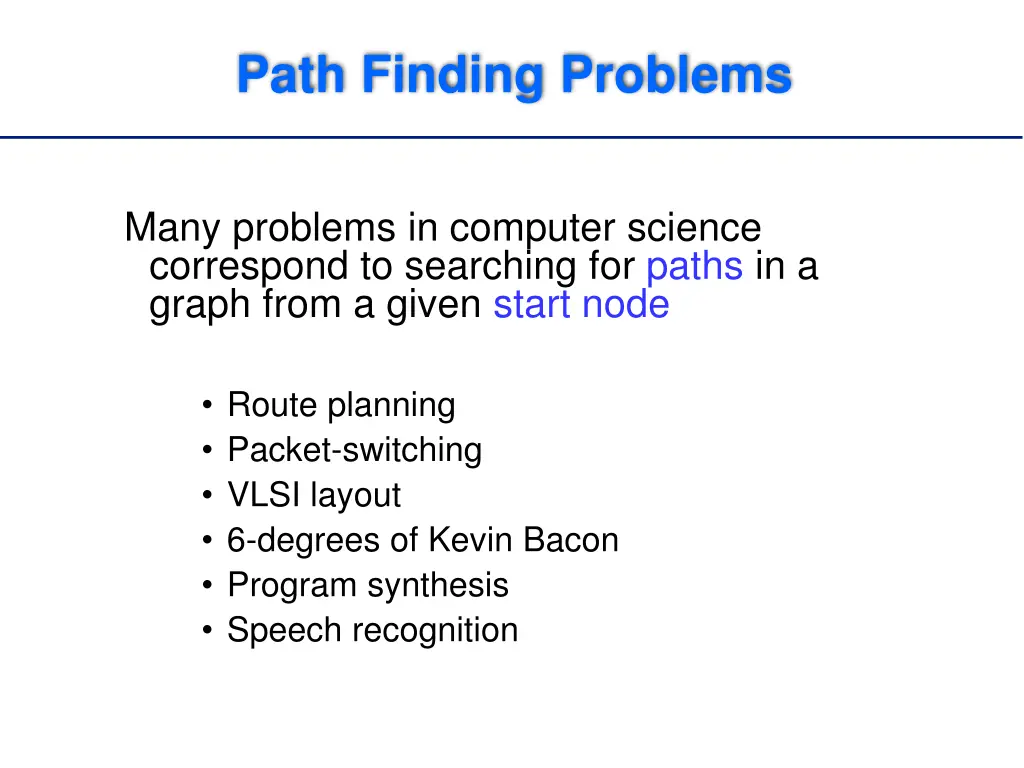 path finding problems