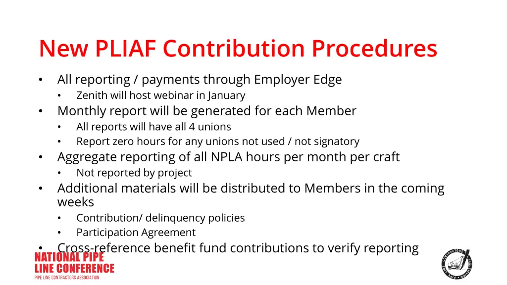 new pliaf contribution procedures 4