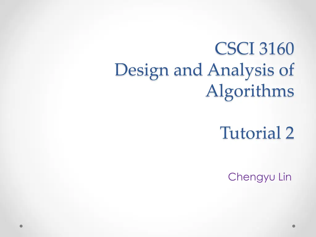 csci 3160