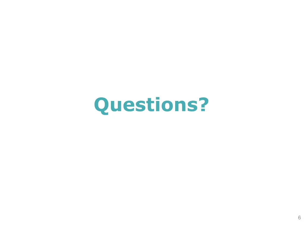 questions