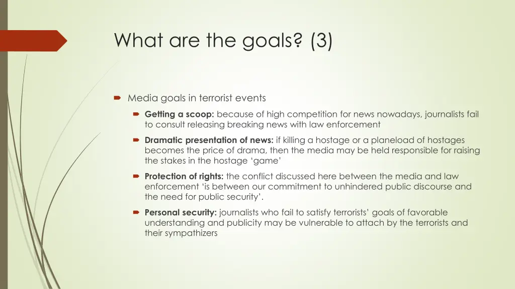 what are the goals 3