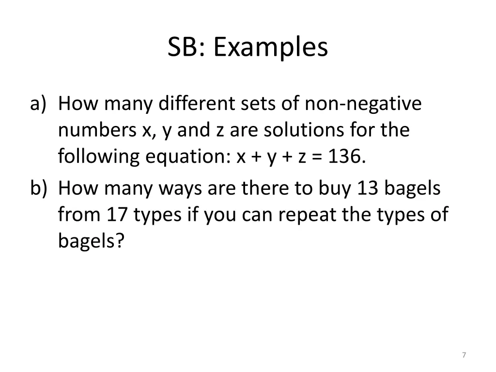 sb examples