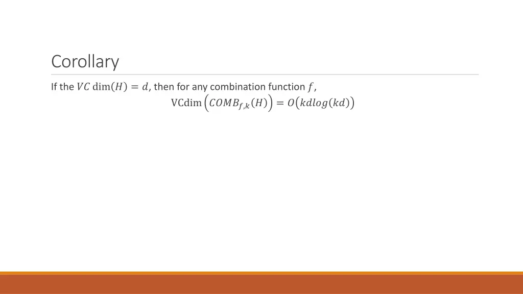 corollary