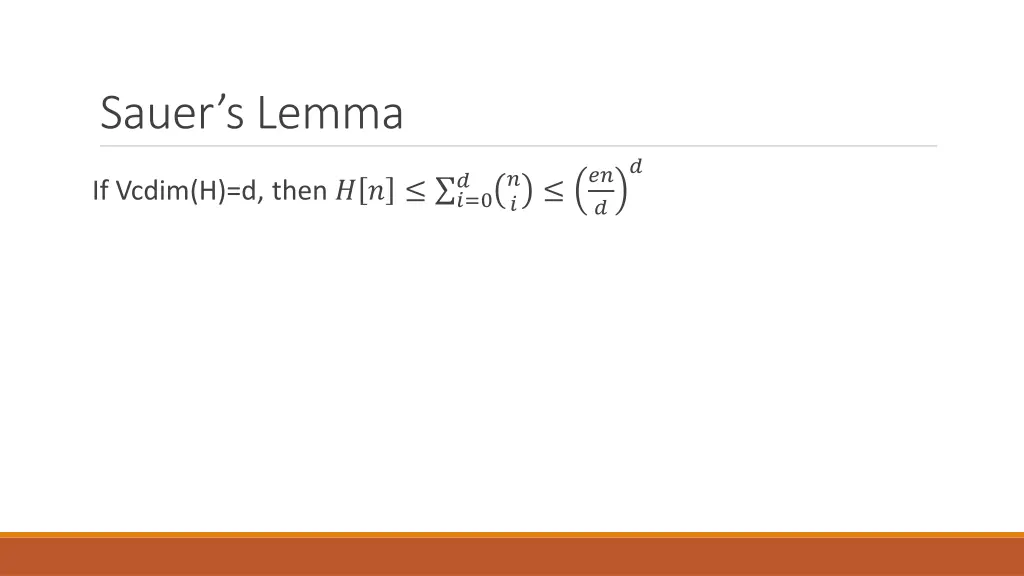 sauer s lemma