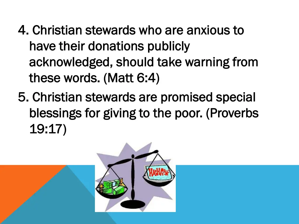 4 christian stewards who are anxious