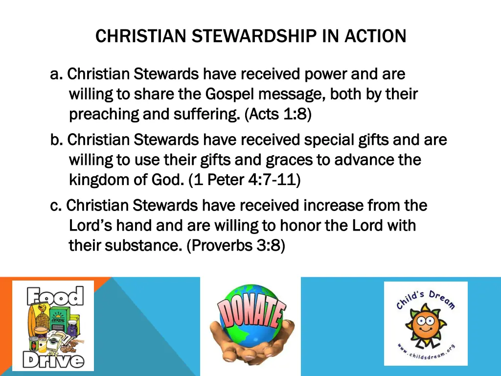 christian stewardship in action