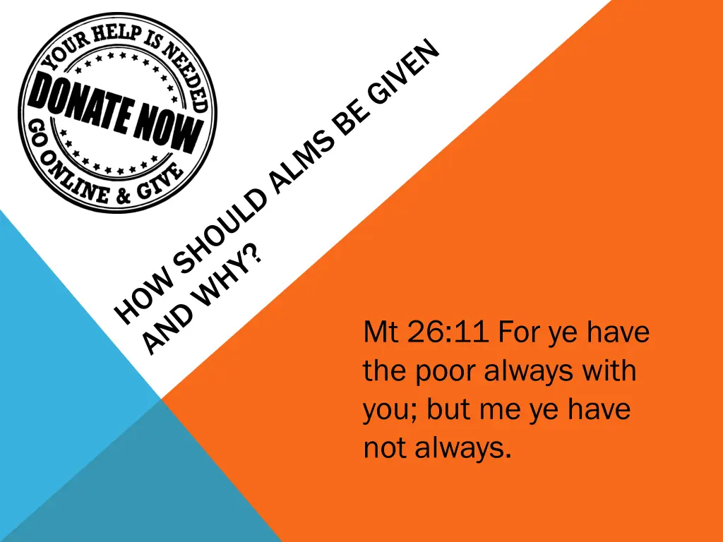 mt 26 11 for ye have the poor always with
