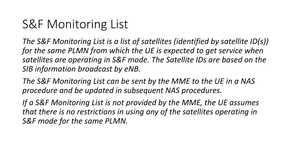 s f monitoring list 1