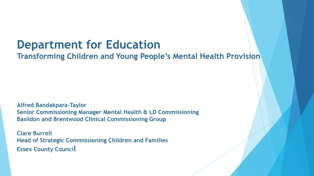 department for education transforming children