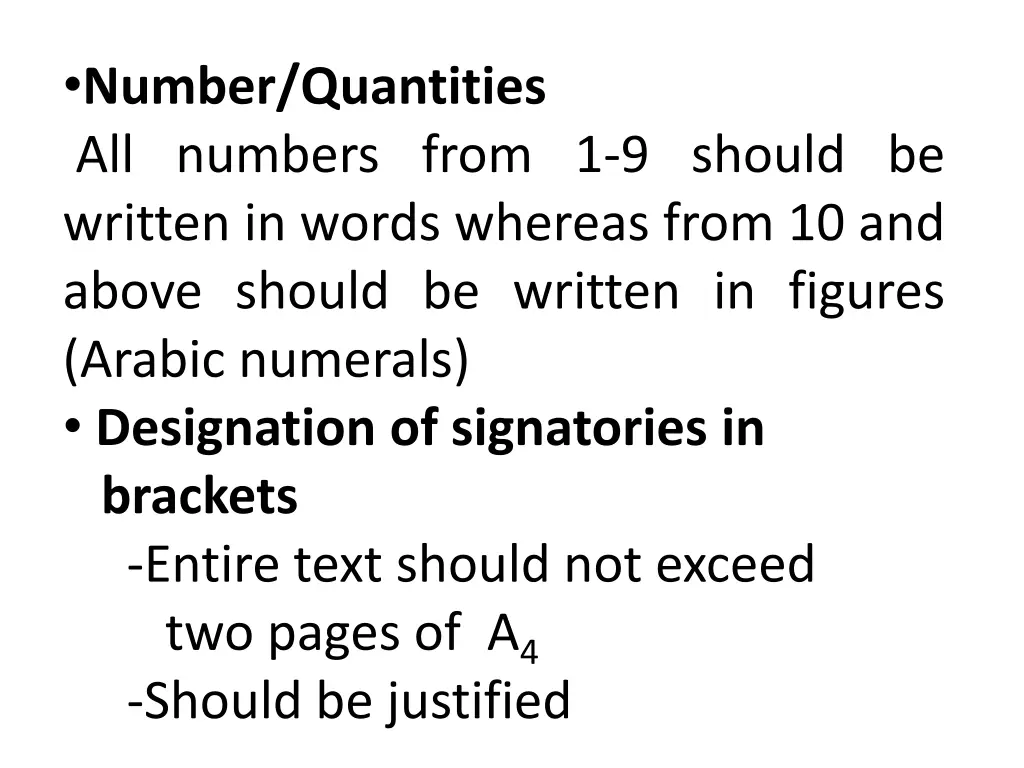 number quantities all numbers from 1 9 should