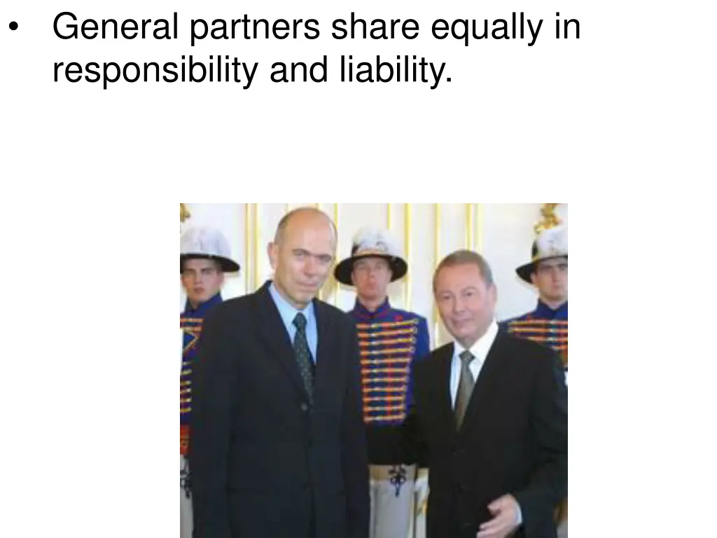 general partners share equally in responsibility