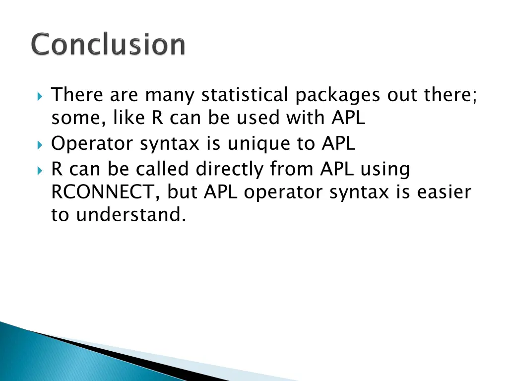there are many statistical packages out there