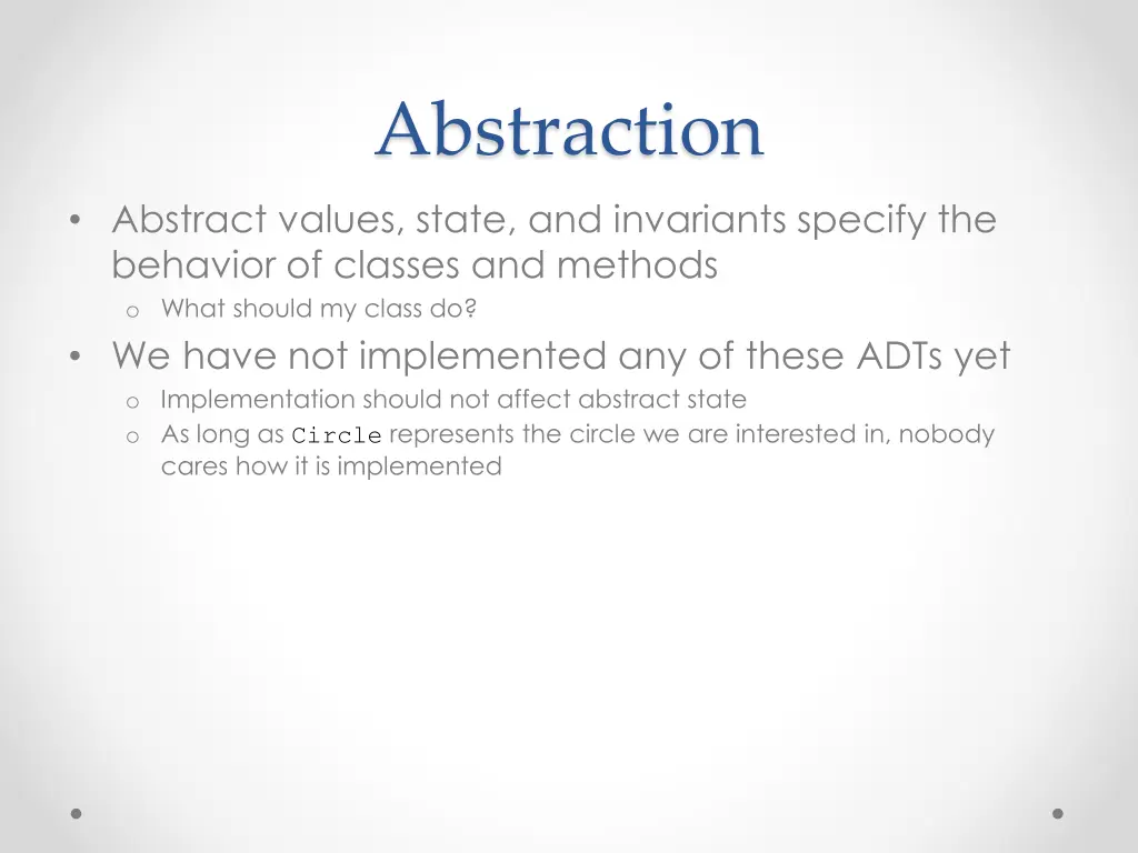 abstraction